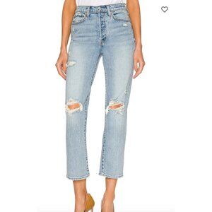 Pistola NWT Charlie High Rise Straight Leg in Bali Distressed Size 26